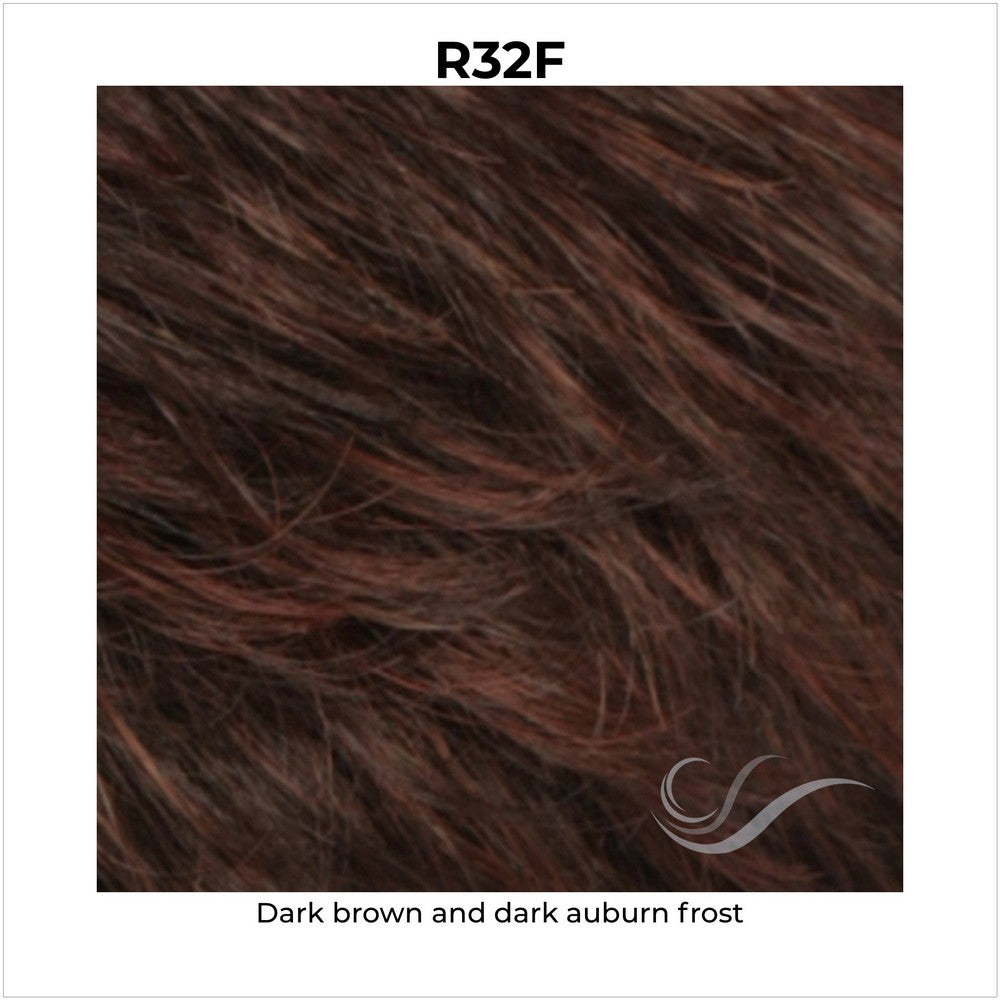 R32F-Dark brown and dark auburn frost