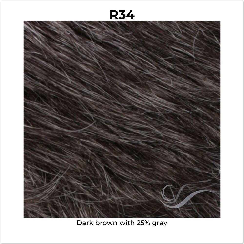 R34-Dark brown with 25% gray