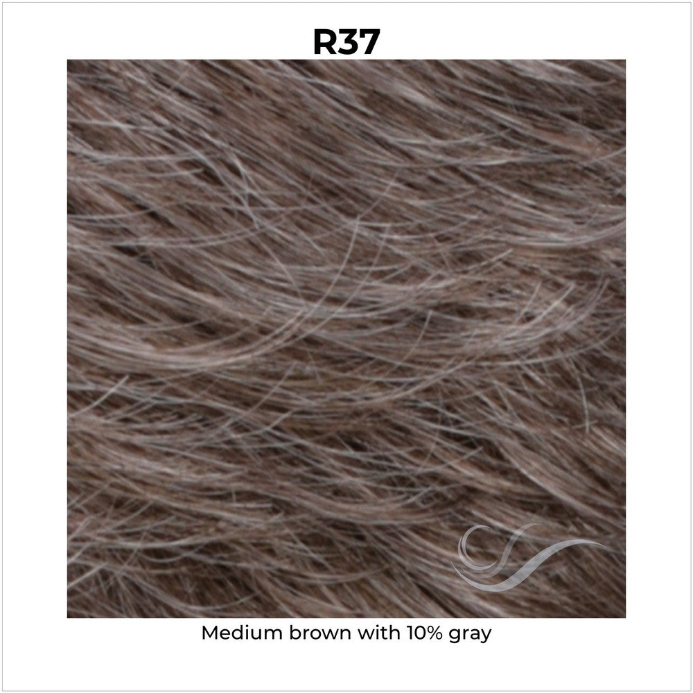 R37-Medium brown with 10% gray