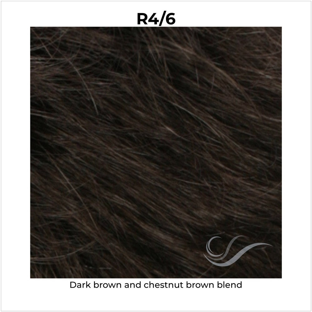 R4/6-Dark brown and chestnut brown blend