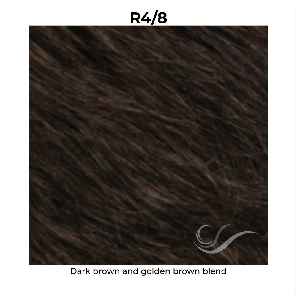 R4/8-Dark brown and golden brown blend