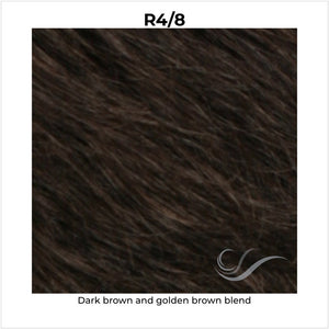 R4/8-Dark brown and golden brown blend