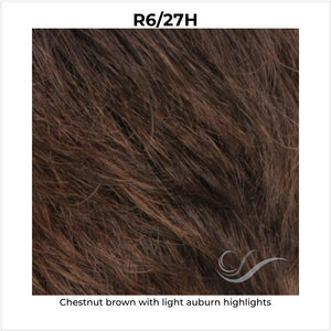 R6/27H-Chestnut brown with light auburn highlights