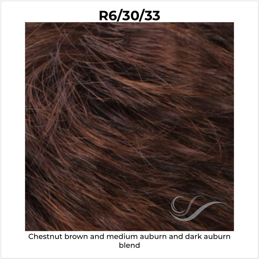R6/30/33-Chestnut brown and medium auburn and dark auburn blend