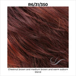 Load image into Gallery viewer, R6/31/350-Chestnut brown and medium brown and warm auburn blend
