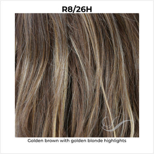 R8/26H-Golden brown with golden blonde highlights