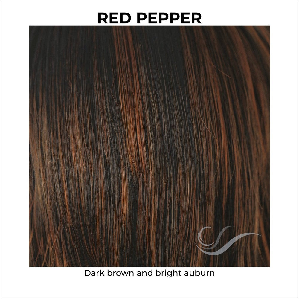 Red Pepper-Dark brown and bright auburn 