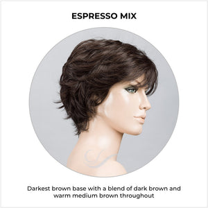 Relax by Ellen Wille in Espresso Mix-Darkest brown base with a blend of dark brown and warm medium brown throughout 