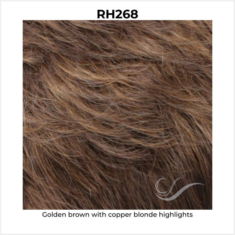 RH268-Golden brown with copper blonde highlights