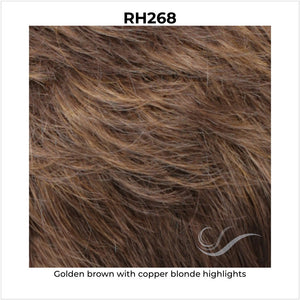 RH268-Golden brown with copper blonde highlights