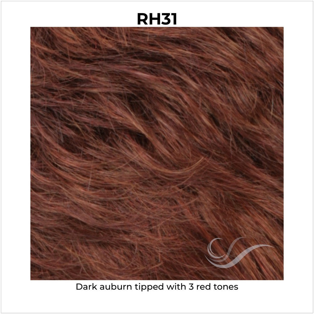 RH31-Dark auburn tipped with 3 red tones