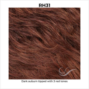 RH31-Dark auburn tipped with 3 red tones