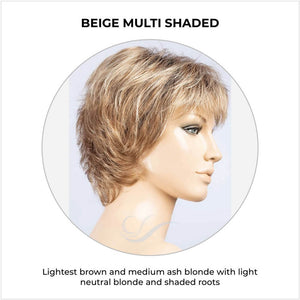 Rica by Ellen Wille in Beige Multi Shaded-Lightest brown and medium ash blonde with light neutral blonde and shaded roots