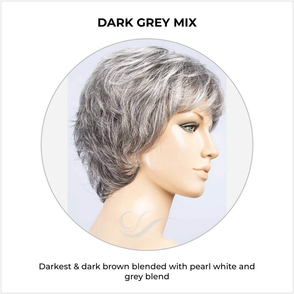 Rica by Ellen Wille in Dark Grey Mix-Darkest & dark brown blended with pearl white and grey blend