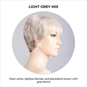 Rimini Mono by Ellen Wille in Light Grey Mix-Pearl white, lightest blonde, and black/dark brown with grey blend