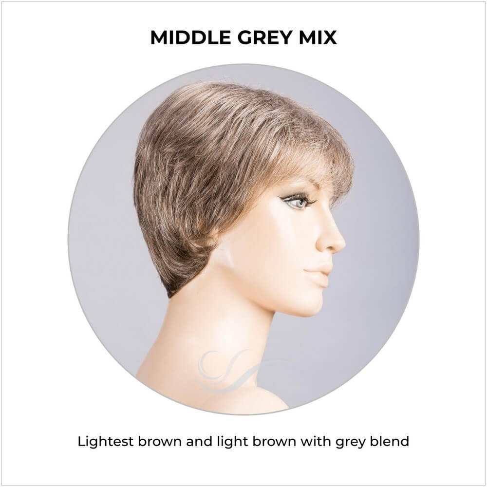 Rimini Mono by Ellen Wille in Middle Grey Mix-Lightest brown and light brown with grey blend