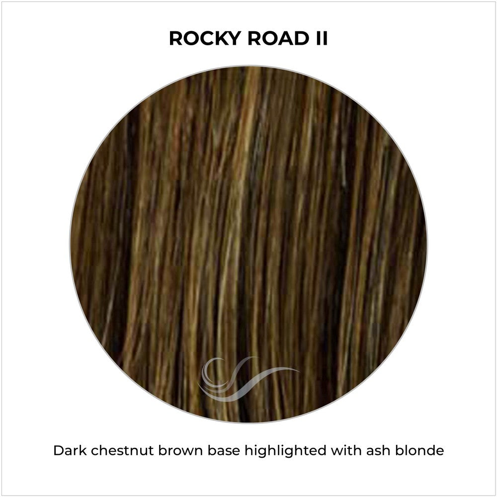 Rocky Road II-Dark chestnut brown base highlighted with ash blonde
