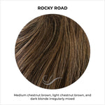 Load image into Gallery viewer, Rocky Road-Medium chestnut brown, light chestnut brown, and dark blonde irregularly mixed
