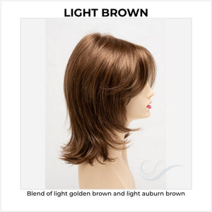 Rose by Envy in Light Brown-Blend of light golden brown and light auburn brown