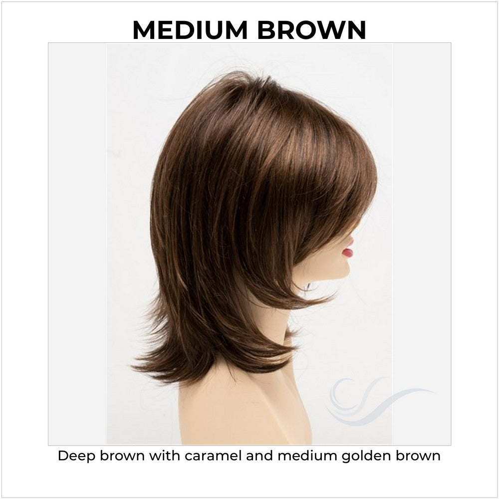 Rose by Envy in Medium Brown-Deep brown with caramel and medium golden brown