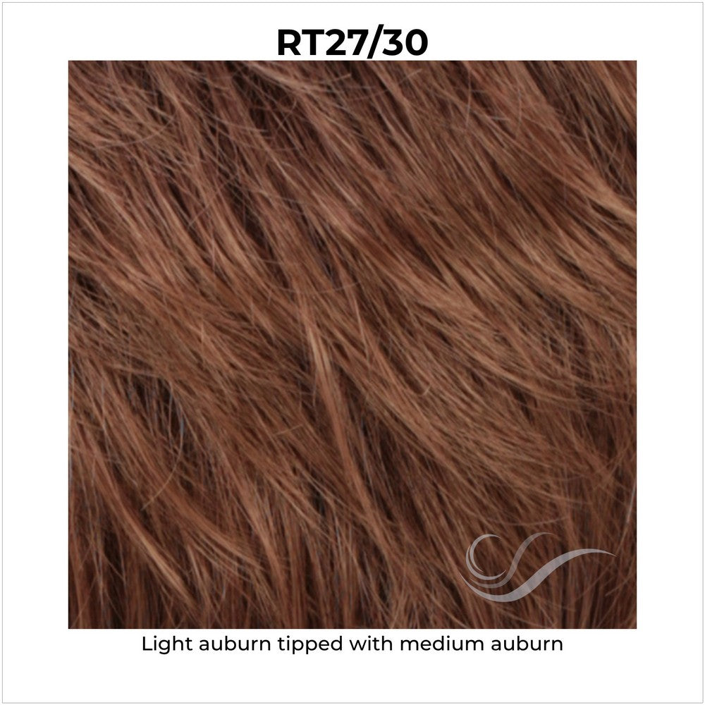 RT27/30-Light auburn tipped with medium auburn