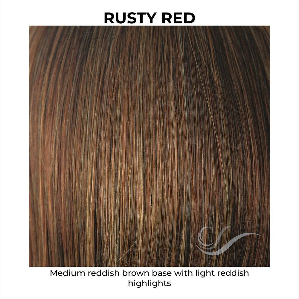 Rusty Red-Medium reddish brown base with light reddish highlights