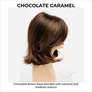Sam by Envy in Chocolate Caramel-Chocolate brown base blended with caramel and medium auburn