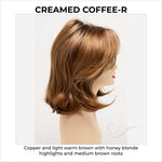Load image into Gallery viewer, Sam by Envy in Creamed Coffee-R-Copper and light warm brown with honey blonde highlights and medium brown roots
