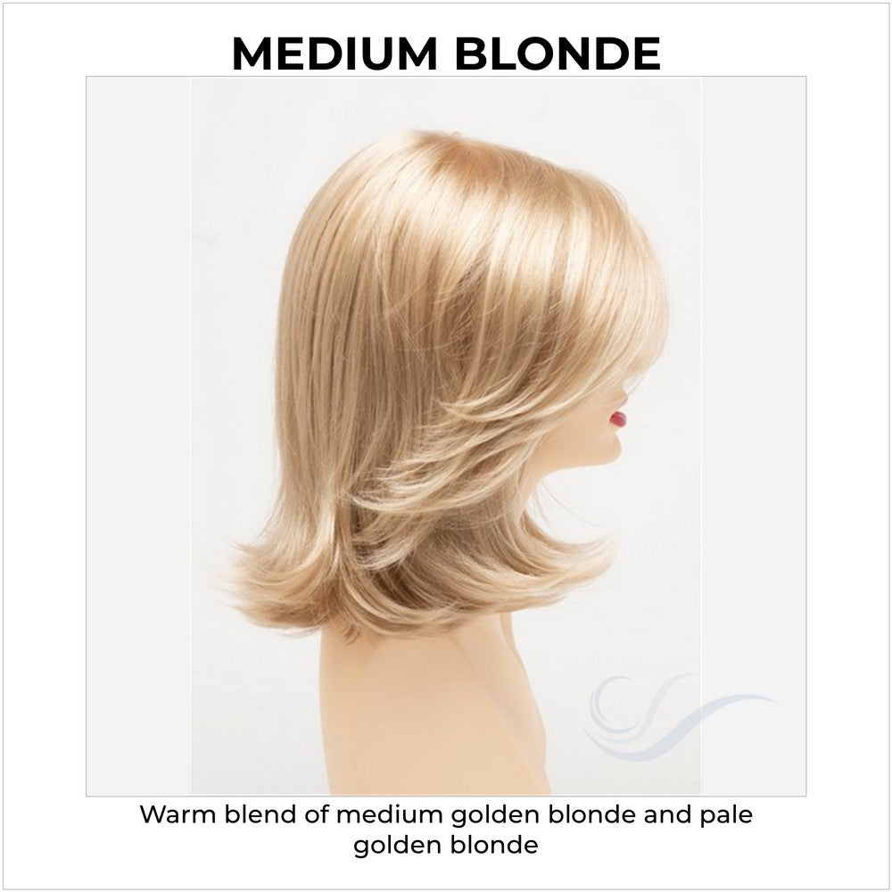 Sam by Envy in Medium Blonde-Warm blend of medium golden blonde and pale golden blonde