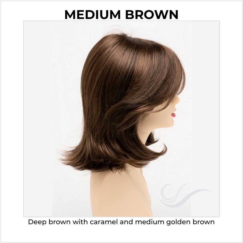 Sam by Envy in Medium Brown-Deep brown with caramel and medium golden brown