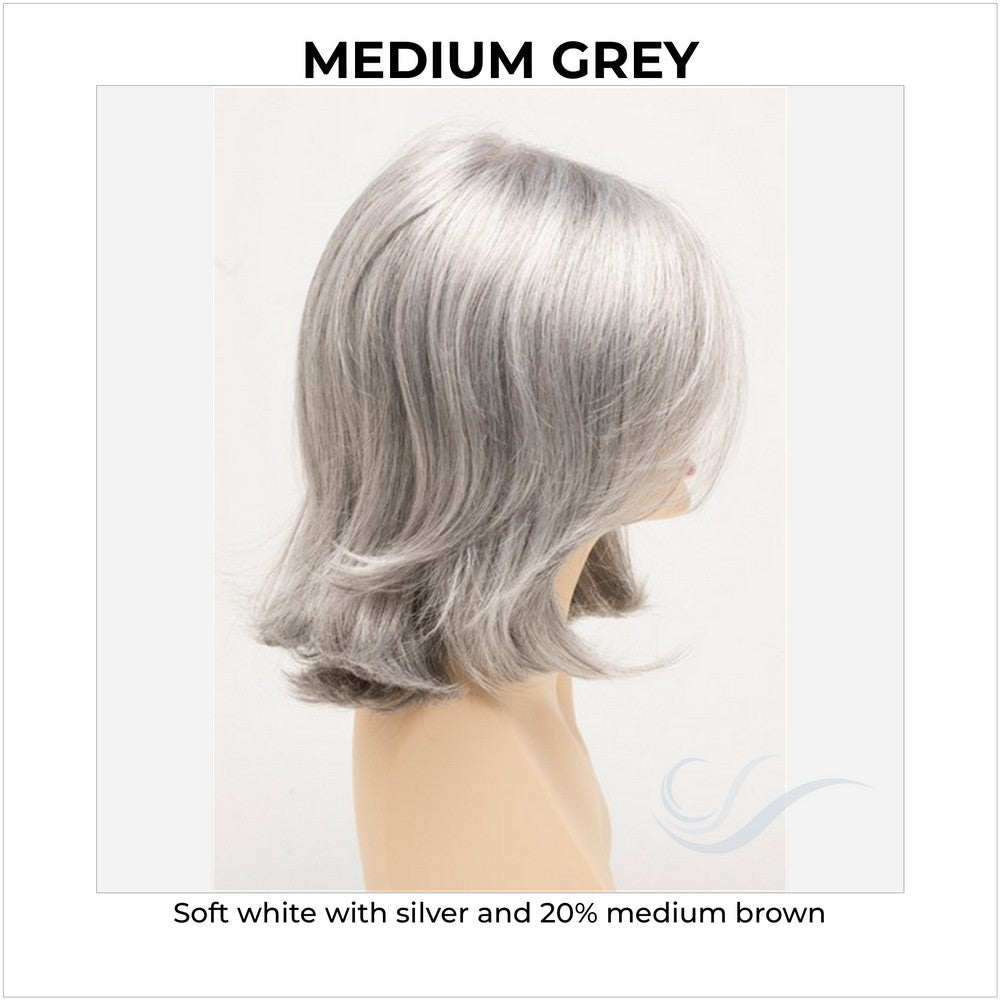 Sam by Envy in Medium Grey-Soft white with silver and 20% medium brown