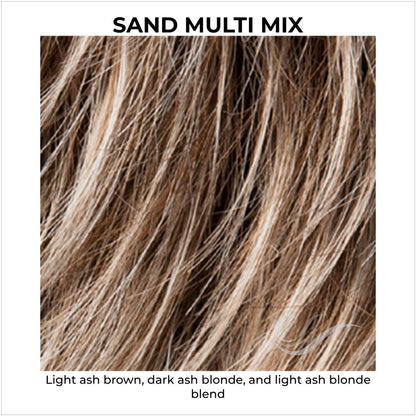 Sand Multi Mix-Light ash brown, dark ash blonde, and light ash blonde blend