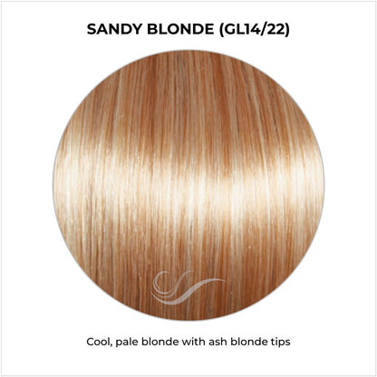 Sandy Blonde (GL14/22)-Cool, pale blonde with ash blonde tips