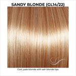 Load image into Gallery viewer, Sandy Blonde (GL14/22)-Cool, pale blonde with ash blonde tips

