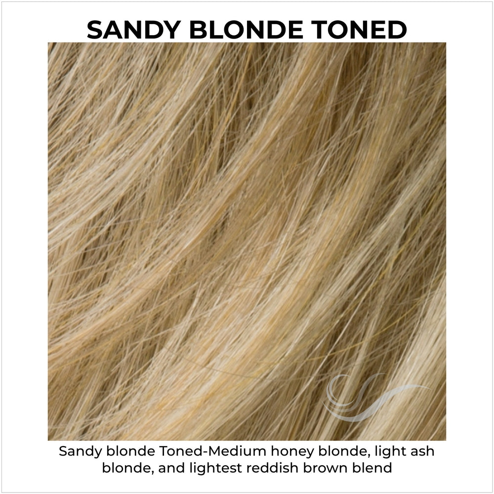 Sandy Blonde Toned-Sandy blonde Toned-Medium honey blonde, light ash blonde, and lightest reddish brown blend