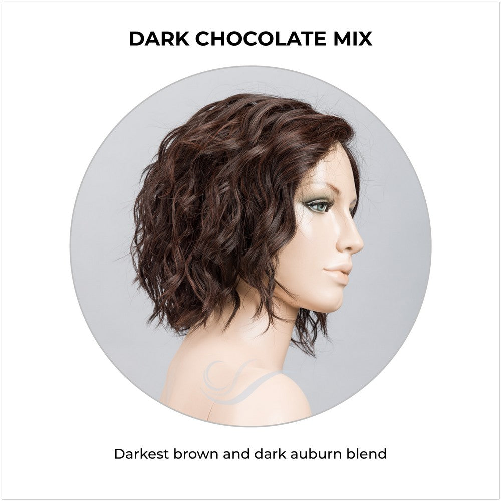 Scala wig by Ellen Wille in Dark Chocolate Mix-Darkest brown and dark auburn blend