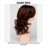 Load image into Gallery viewer, Selena By Envy in Dark Red-Dark auburn brown and copper with burgundy highlights

