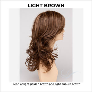 Selena By Envy in Light Brown-Blend of light golden brown and light auburn brown