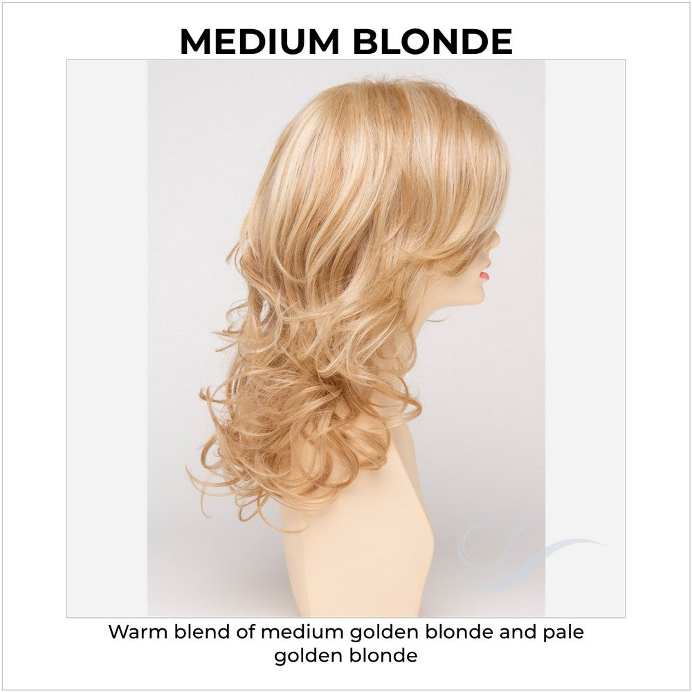 Selena By Envy in Medium Blonde-Warm blend of medium golden blonde and pale golden blonde