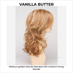 Selena By Envy in Vanilla Butter-Medium golden blonde blended with medium honey blonde