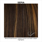 Load image into Gallery viewer, Sepia-Blend of dark brown, medium brown and light copper highlights
