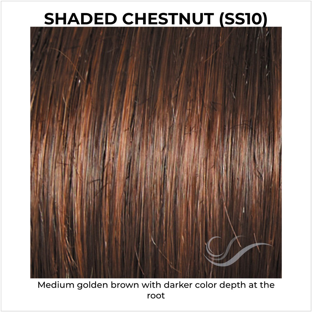 Shaded Chestnut (SS10)-Medium golden brown with darker color depth at the root