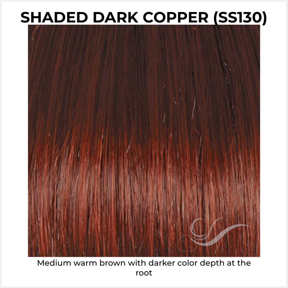 Shaded Dark Copper (SS130)-Medium warm brown with darker color depth at the root