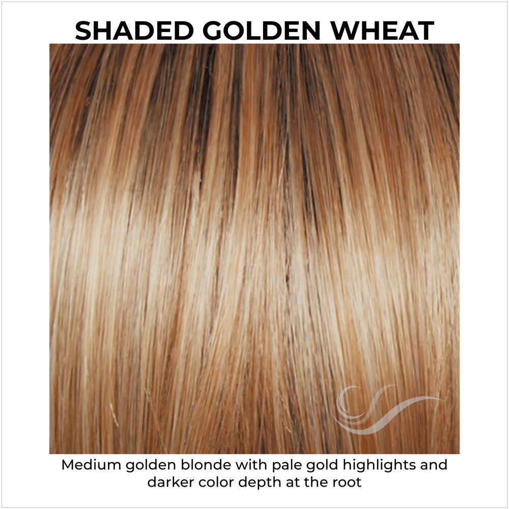 Shaded Golden Wheat (SS14/88)-Medium golden blonde with pale gold highlights and darker color depth at the root