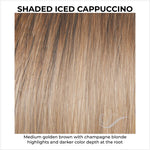 Load image into Gallery viewer, Shaded Iced Cappuccino (SS10/22)-Medium golden brown with champagne blonde highlights and darker color depth at the root
