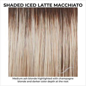 Shaded Iced Latte Macchiato (SS17/23)-Medium ash blonde highlighted with champagne blonde and darker color depth at the root