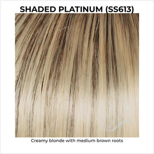 Shaded Platinum (SS613)-Creamy blonde with medium brown roots