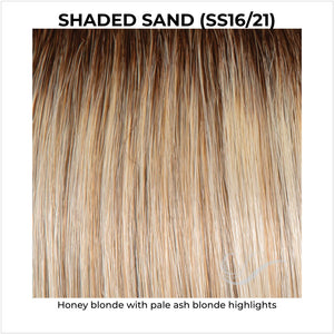 Shaded Sand (SS16/21)-Honey blonde with pale ash blonde highlights