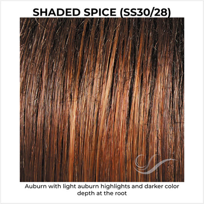 Shaded Spice (SS30/28)-Auburn with light auburn highlights and darker color depth at the root