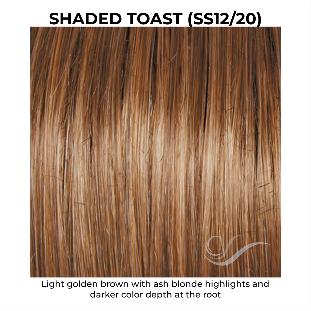 Shaded Toast (SS12/20)-Light golden brown with ash blonde highlights and darker color depth at the root